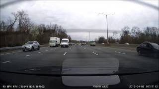 [USA MD] Right lane slows down for person making last minute merge