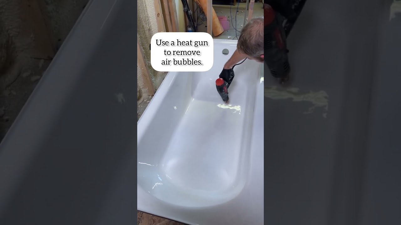 Super simple how to paint a bathtub 