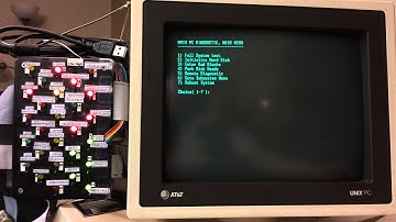 MFM Hard Drive Diagnostic - AT&T Unix PC - Miniscribe 3438 - Park Heads