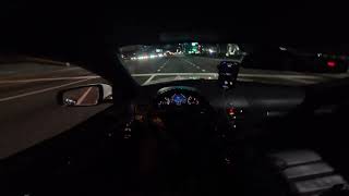 Eurocharged 2009 W204 C63 AMG P30 Waking Up Sleepy Town  Night POV