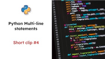 Multi-Line statements in Python (#4)