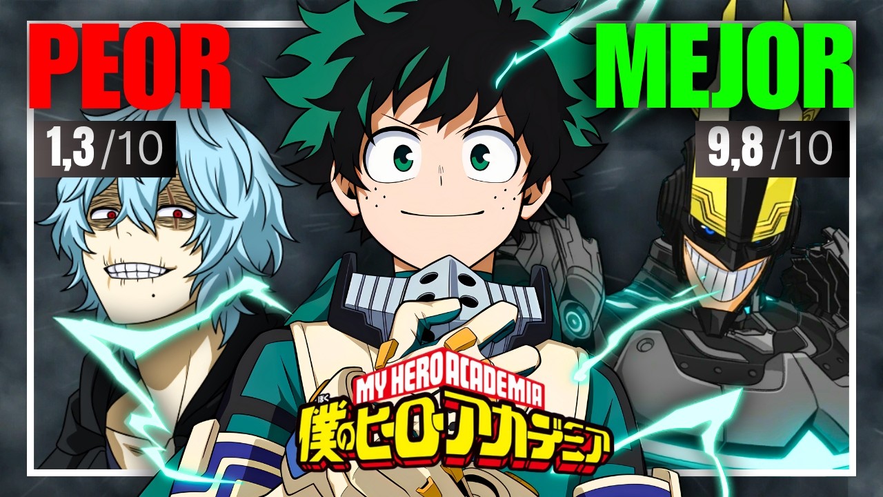 Vi los 3 CAPITULOS MEJOR Y PEOR CALIFICADOS de BOKU NO HERO ACADEMIA (My Hero Academia)