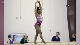 Three Olympic gold medal-winning gymnasts competed in Hartford on Saturday