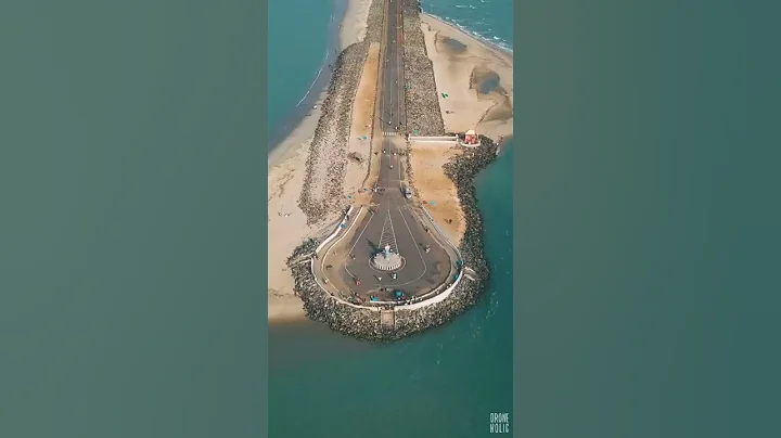 Rameshwaram the End of road in india #rameshwaram #endofroad #bikers #droneview #whatsapp #status