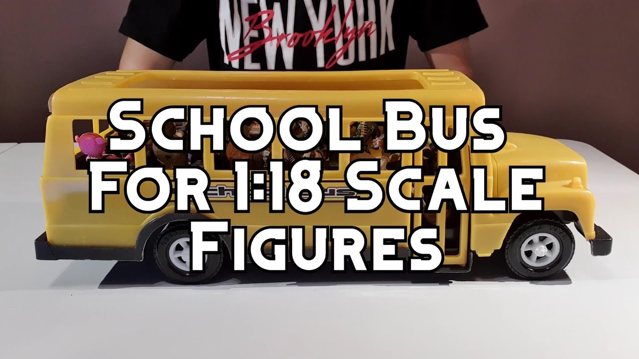 American Plastic Toys School Bus for 118 Scale Figures. 118 피규어를 위한