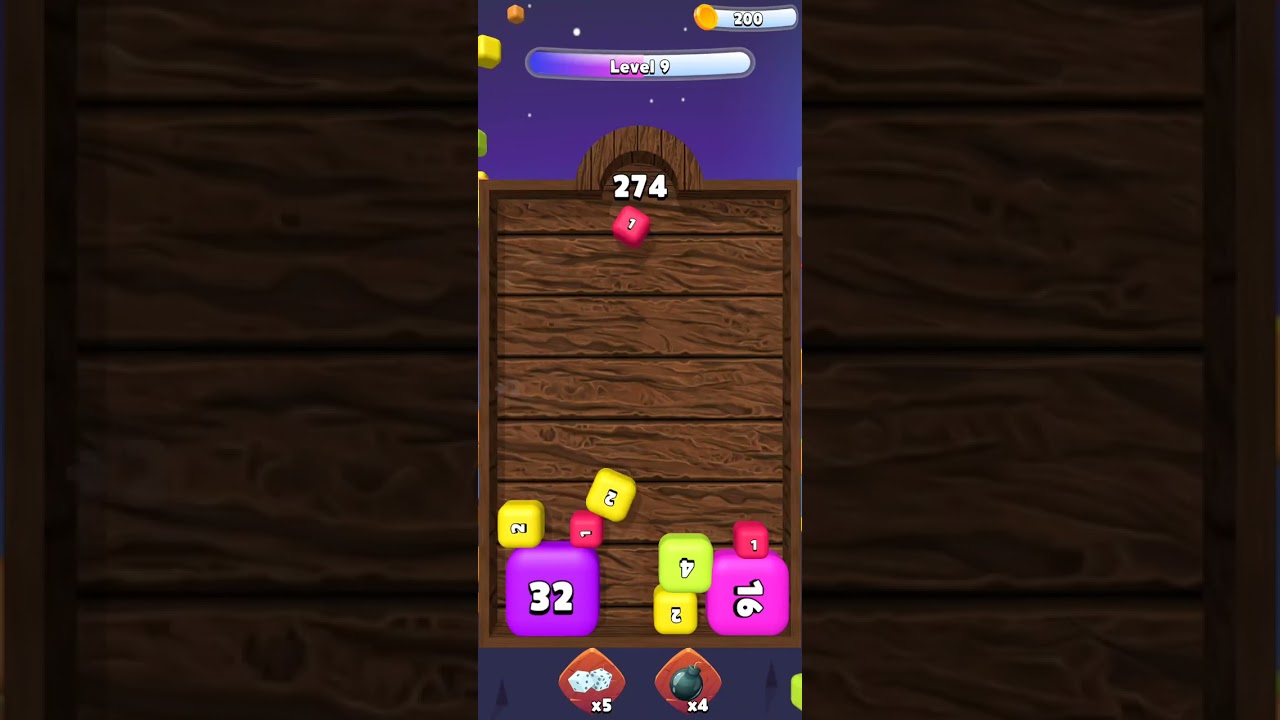 Chain Cube 3D 2048 Merge Level#9