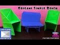 Origami Simple Bench Folding Instructions For Kids step - by step F2BOOK Video  73