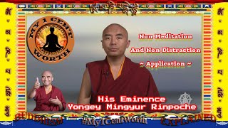 Non-Meditation and Non-Distraction - Application