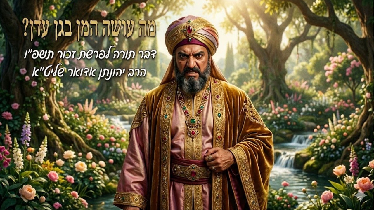 מה עושה המן בגן עדן? | דבר תורה לפרשת זכור תשפ