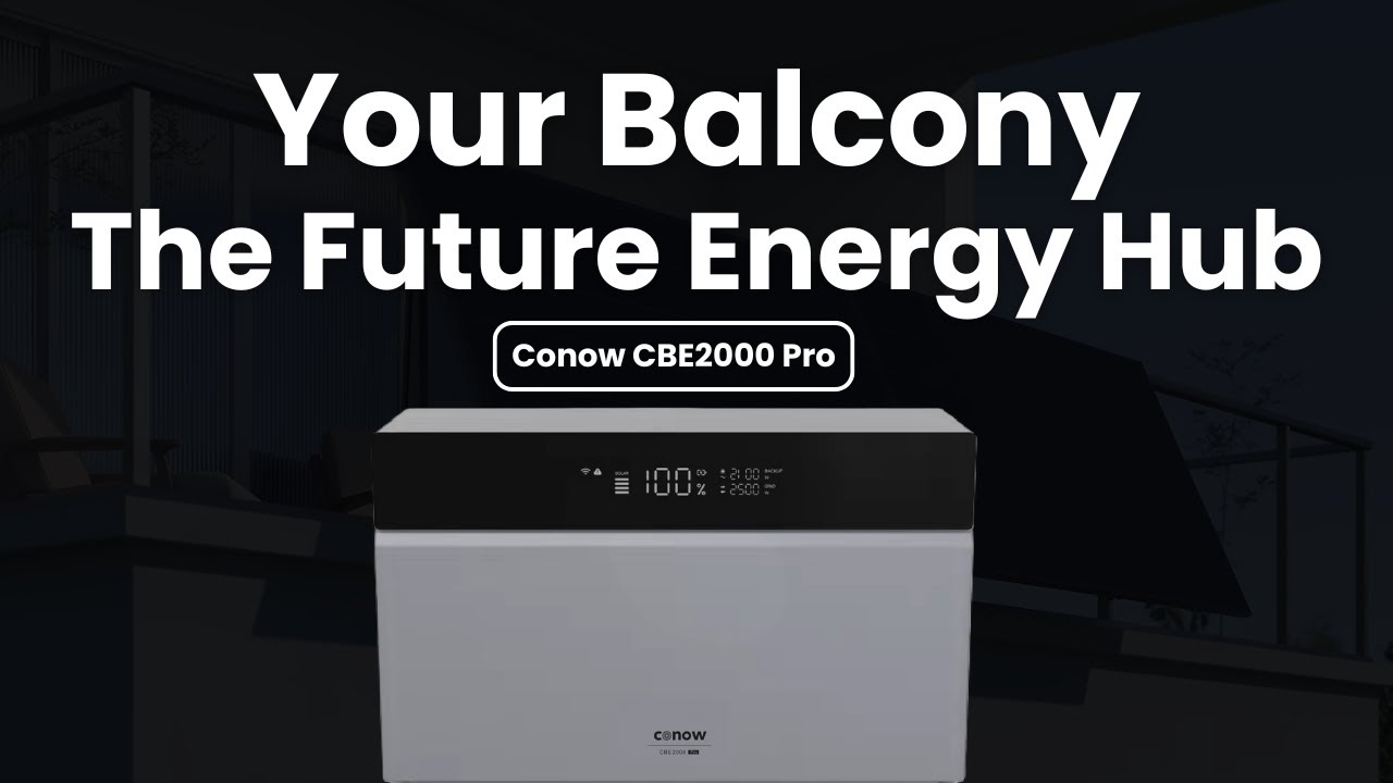 Conow CBE 2000 Pro | The Future of Balcony Energy Storage ⚡ Smart. Seamless. Sustainable
