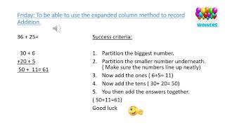 Friday Addition Using expanded column