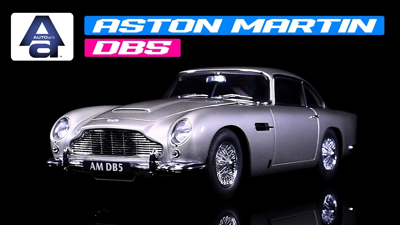 Aston Martin DB5 RHD (Right Hand Drive) Birch Silver 1/18 Model