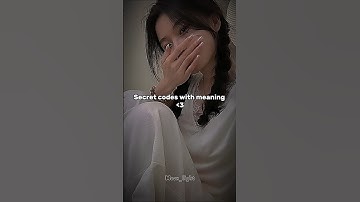 secret codes with meaning. #aestheic #subscribe #shorts #foryou #fyp #youtube #ytshorts #foryou