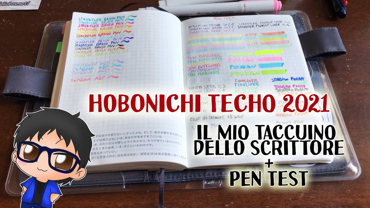 Hobonichi Techo 2021: il mio taccuino dello scrittore + pen test