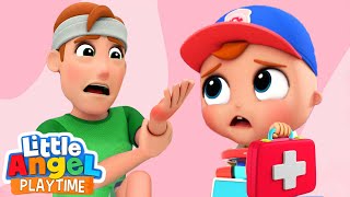 Daddy Got a Boo boo | Safety Song | Fun Sing Along Songs by Little Angel Playtime