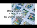Making a baby quilt-scraps to the rescue!-peaceful sewing inspiration