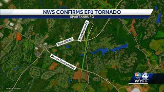 NWS confirms EF0 tornado in Spartanburg County
