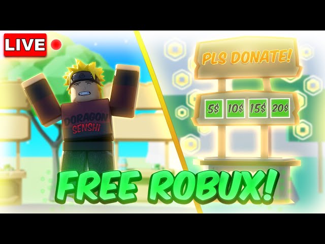 🔴Roblox Live! PLS DONATE! FREE ROBUX