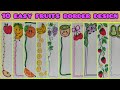 ♥10 easy creative fruits border design 🎀🎀
