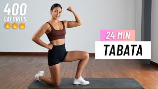 24 Min Tabata Hiit Workout - Max Fat Burn (Full Body, No Equipment)