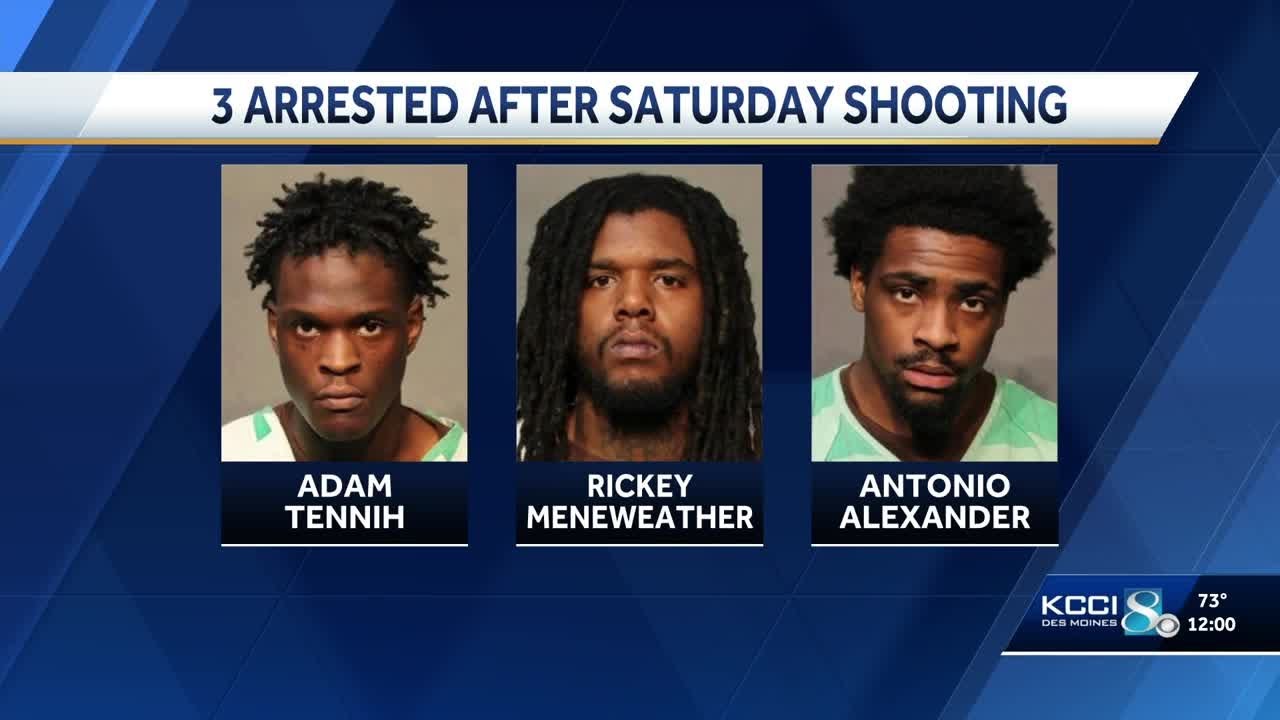 Three people arrested after weekend shooting in Des Moines - YouTube