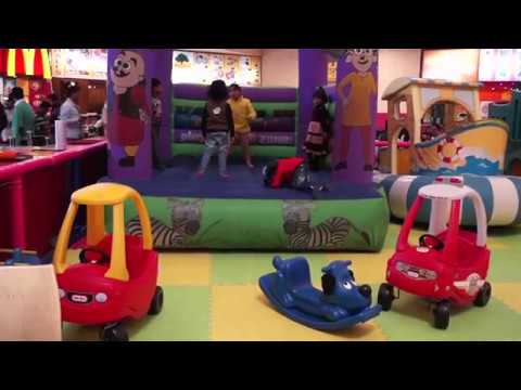 Playing at the Park on the Playground for Kids & Children W/ Slides, Swings,  Fun Factory