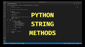 Python: String Method Basics