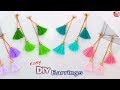 WOW! Beautiful Tassel earrings | How to Make Silk Thread earrings at home || DIY jewellery making
