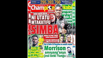 Magazeti Ya Leo 