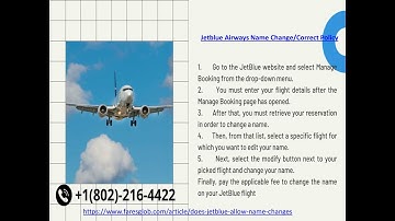 Jetblue Airways Name Change Correct Policy