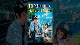 TOP 3 Mejores Películas de Makoto Shinkai #anime #short #otaku #animeshorts #yourname #suzume