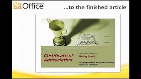 Publisher Templates in Microsoft Office "How-To"