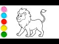 Lion Drawing | step by step lion Drawing | How to draw a lion | Learn Drawing With Aysha