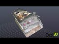 6 bedroom house  3d scanned with dot3d pro  intel realsense d455