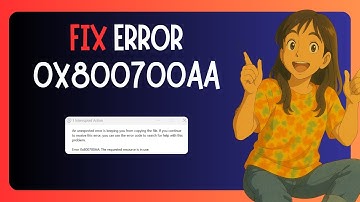 How To FIX "Error 0x800700AA, The Requested Resource Is in Use When Copying File or Folder"