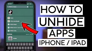 How to Un Hide Apps on iPhone iOS 15 (2022)