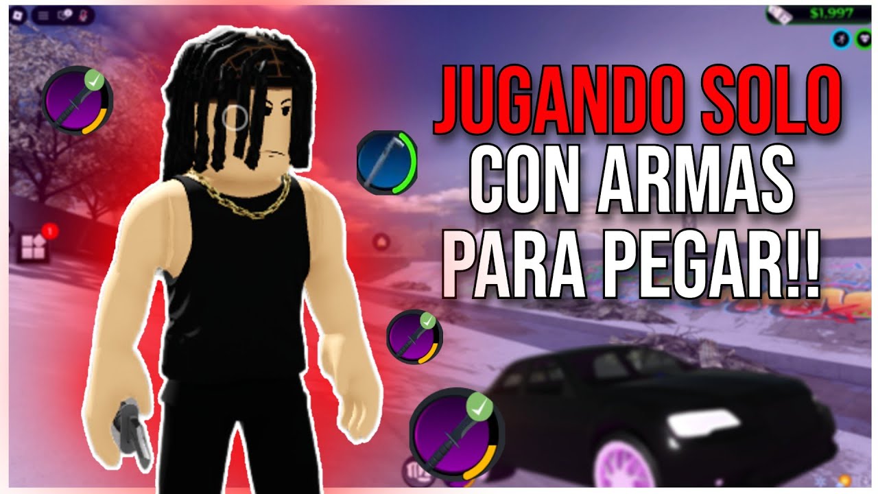 JUGANDO crashouts PERO SOLO PUEDO UTILIZAR ARMAS PARA PEGAR! roblox
