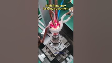 High frequency brazing equipment #inductionheatingmachine #inductionwelding #inductionbrazing