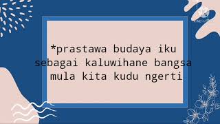 Piwulang 1 : PRASTAWA BUDAYA Bahasa Jawa kelas 6