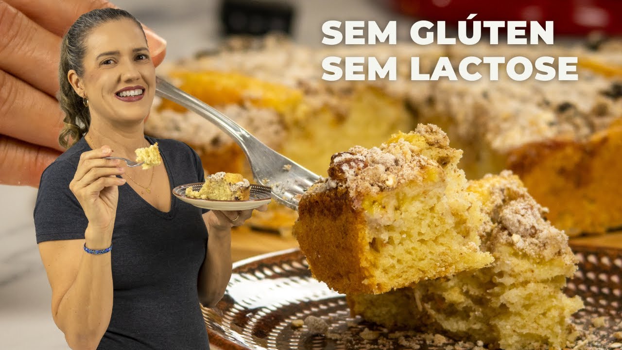 CUCA DE BANANA DELICIOSA COM MASSA DE BOLO - SEM GLÚTEN SEM LACTOSE (sem trigo e leite)
