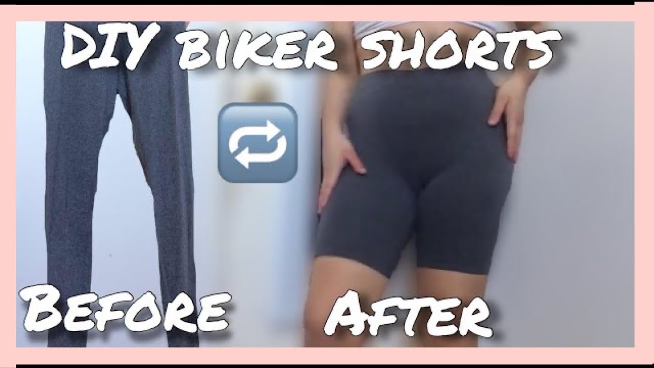 DIY How to turn your leggings into Biker shorts