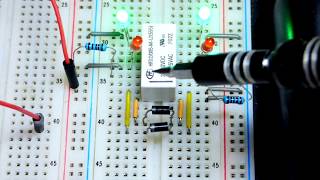 How to use actual DPDT latching relay electronics circuit demonstration HFD2 005 M L2 555 Net Worth