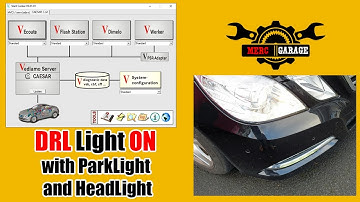 DRL Light ON with ParkLight and HeadLight | Mercedes W212, W204, C207 etc...
