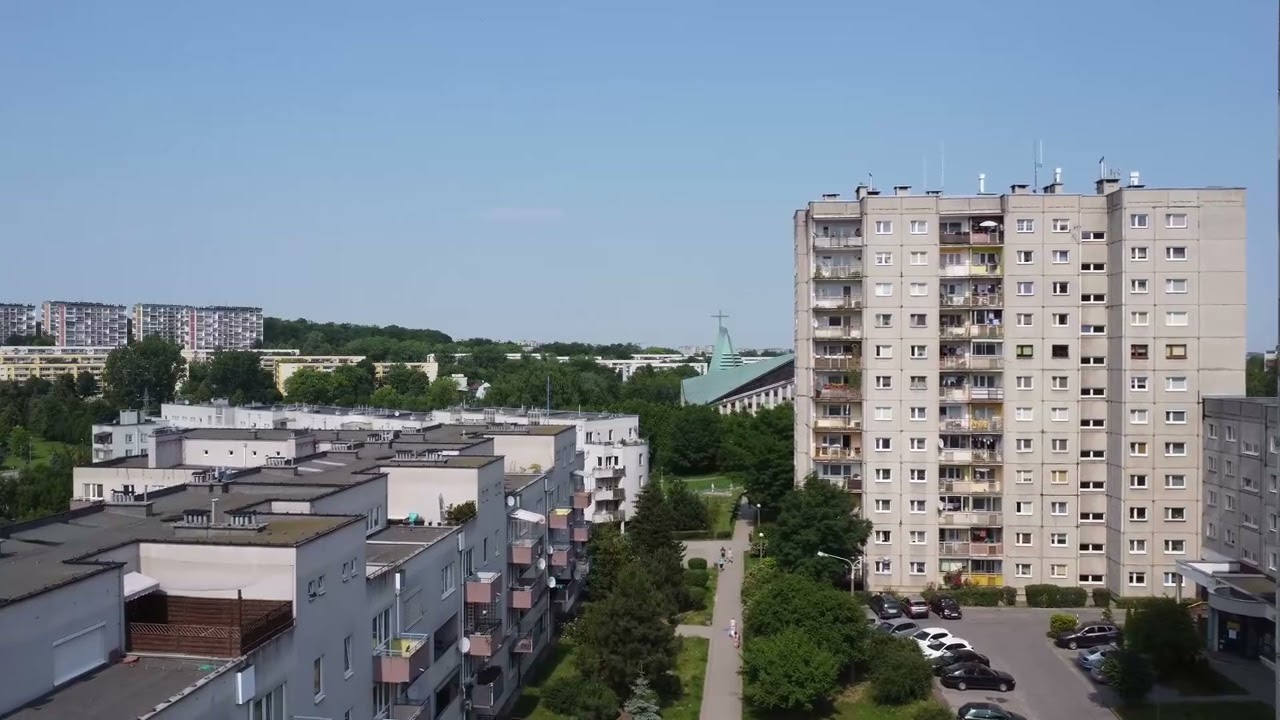 Kraków osiedle Oświecenia - z lotu neo-drona