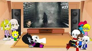 Реакция Undertale на Куплинов VS Людвиг Свяшенный клинок - Bloodborne - the old hunters