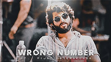 VIJAY DEVARAKONDA - WRONG NUMBER EDIT | Vijay Devarakonda Edit | No Love Edit | Shubh Song Edit