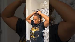 Zury Miss Bang Drawstring Ponytail