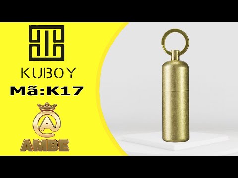 Bật lửa móc khóa độc đáo từ đồng nguyên khối chất lượng Kuboy K17