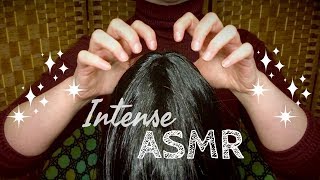 ASMR | Deep and Intense Head Scratching, Hair Play, Rough Scalp Massage