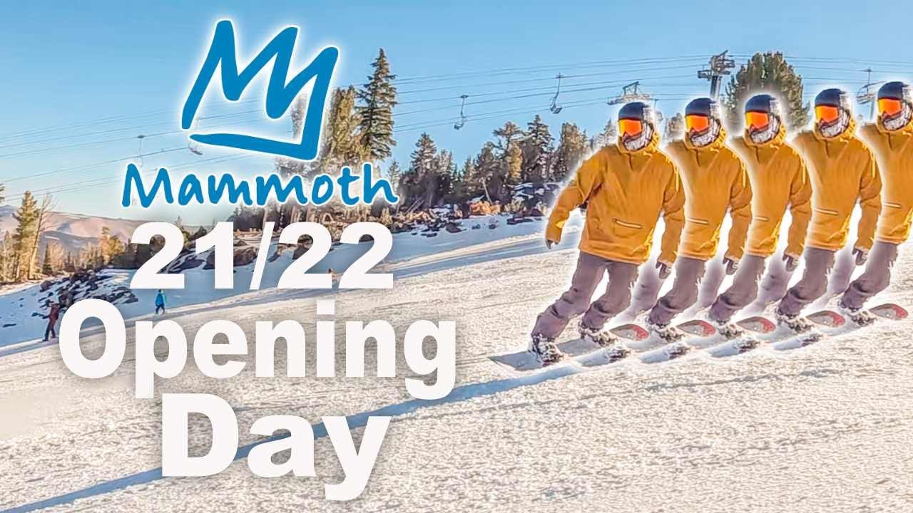 Mammoth Mountain Opening Day 20212022 YouTube